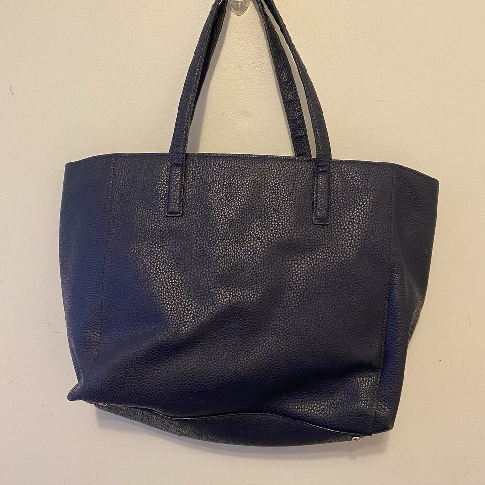 Kate Spade New York Pebble Blue Leather Large Tote Bag Shoulder Bag Purse Boho - Picture 3 of 9